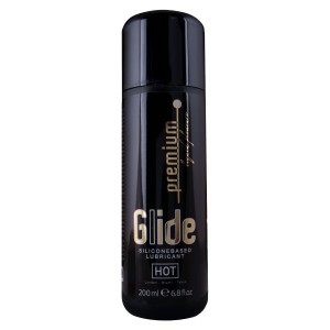 HOT - PREMIUM SILICONE GLIDE LUBRYKANT NA BAZIE SILIKONU 200 ML